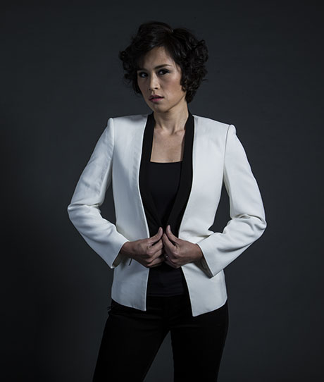 Gigi Chao poses in a studio in Hong Kong.