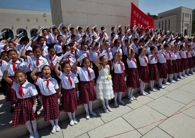 Young Pioneers of China pledge their allegience to the Chinese Communist Party. - Yan’an, Shaanxi